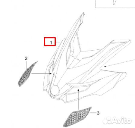 Капот для снегохода *белый