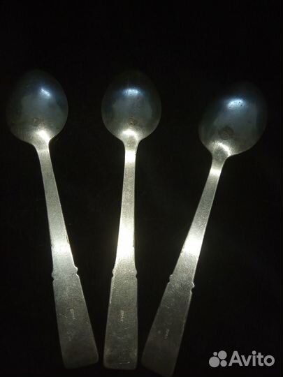 Ложка чайная СССР мельхиор(3штуки)