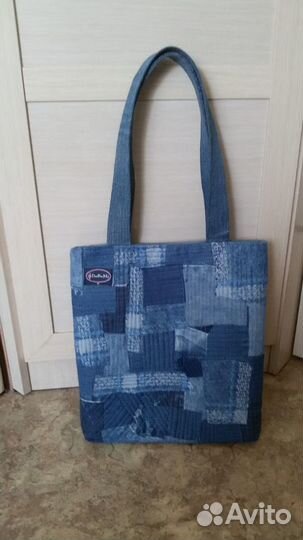 Сумка-шоппер джинсовая