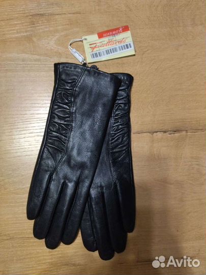 Перчатки кожаные