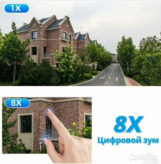 Wi-Fi камера видеонаблюдения 12мп icsee с зумом