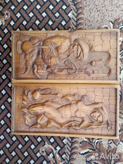 Нарды резные деревянные