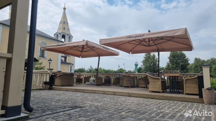 Зонты для дачи и сада на боковой опоре