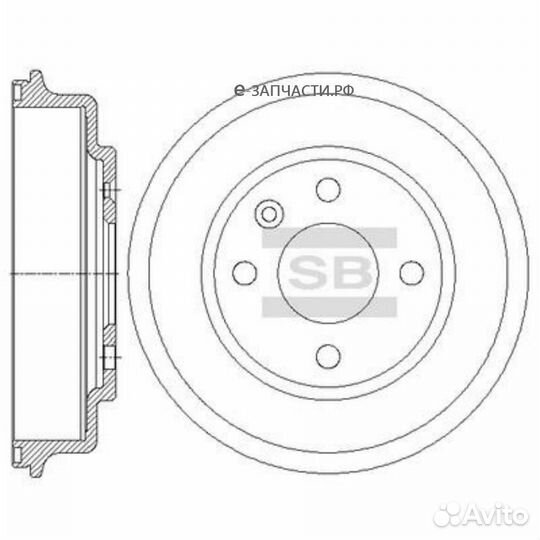 Sangsin brake SD3048 Барабан тормозной