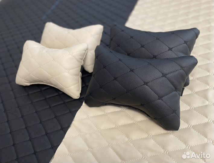 Подушка под голову Экокожа пара