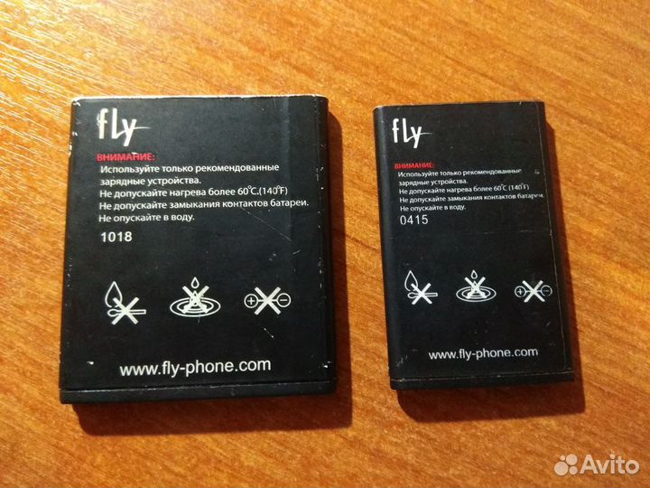 Продам аккумуляторные батареи для телефонов fly