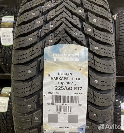 Nokian Tyres Hakkapeliitta 10p SUV 225/60 R17 103T