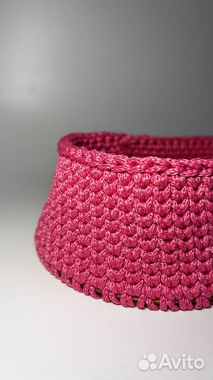 Вязанные корзинки