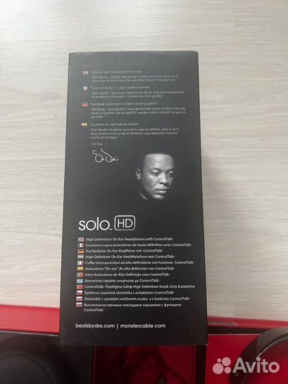 Наушники monster beats solo HD