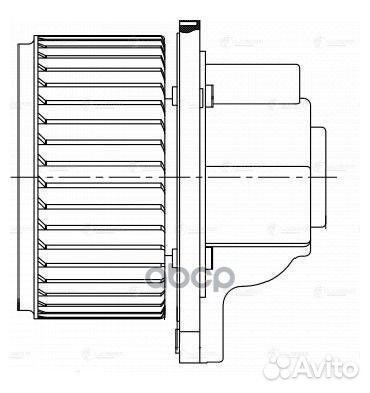 Э/вентилятор отоп. для а/м Chevrolet Captiva (0