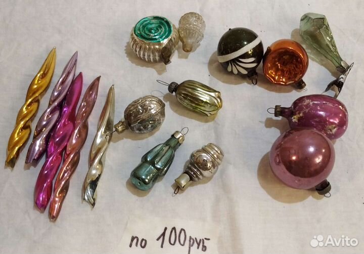 Елочные игрушки ссср, хорошее состояние