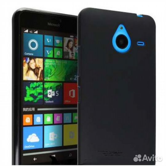 Чехол-накладка для Microsoft Lumia 640XL (черная)