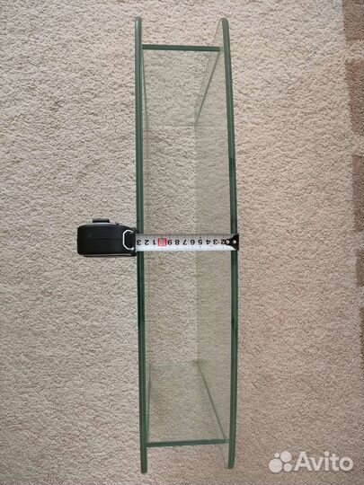 Полка стеклянная под телевизор