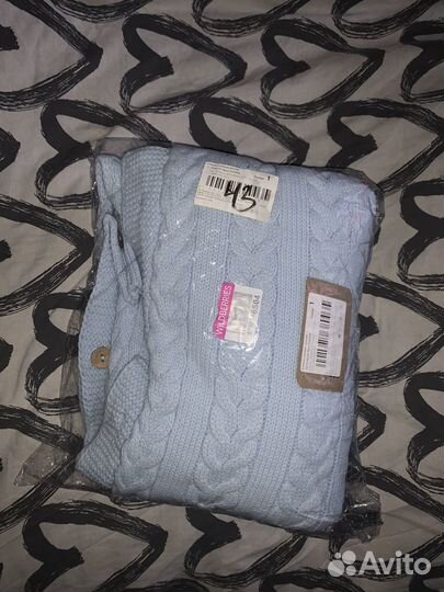 Конверт вязанный детский на выписку