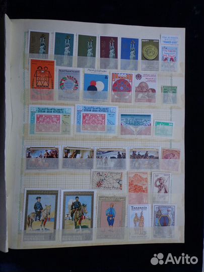 Старые чистые марки мира набор 68 шт