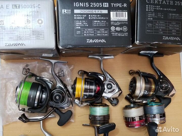 Катушки Daiwa,Shimano