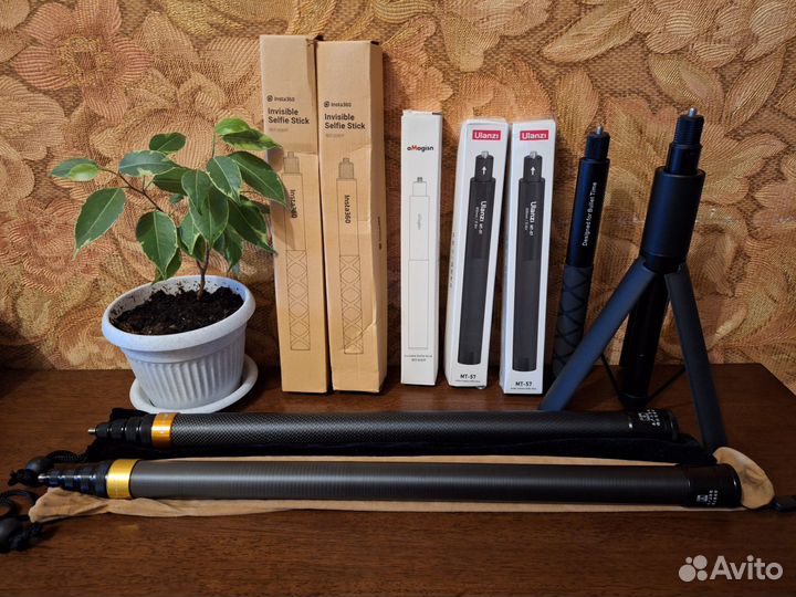 Невидимые селфи палки insta360