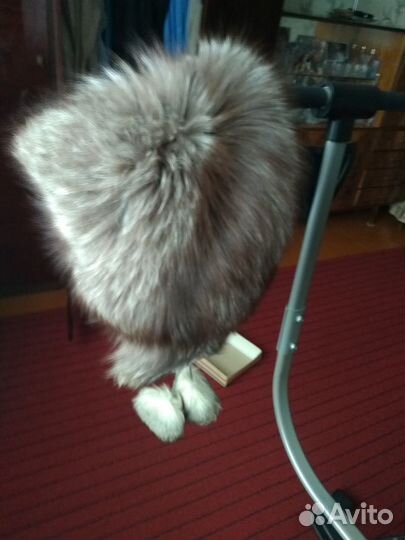 Шапка женская песец