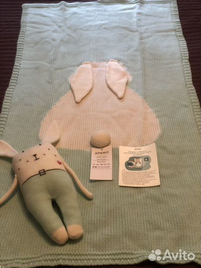 Новый Плед с зайкой (Шерсть Мериноса)