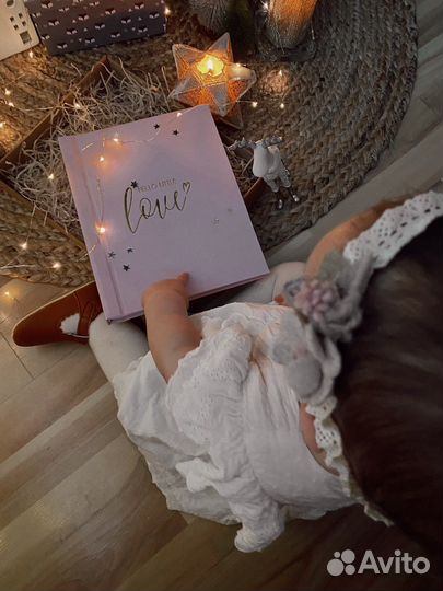 Первый альбом малыша Hello little love розовый