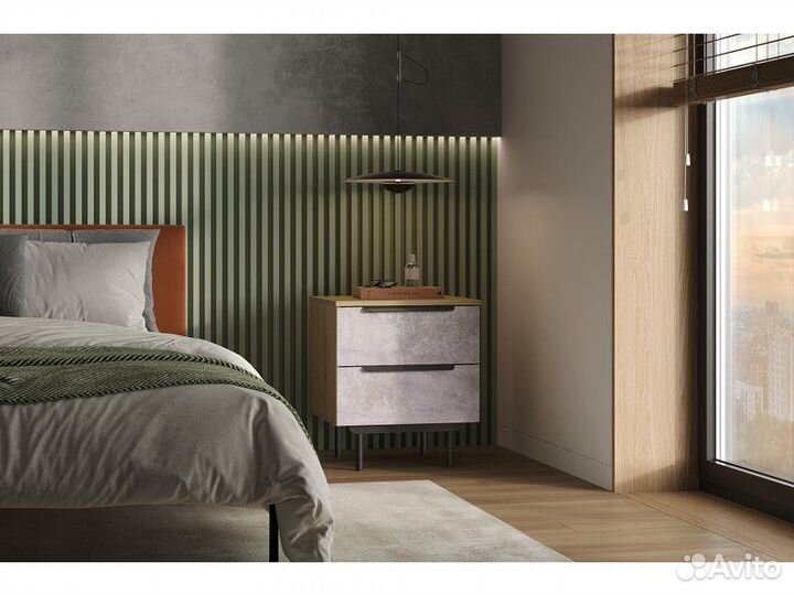 Тумба прикроватная Квелен Wood Stone