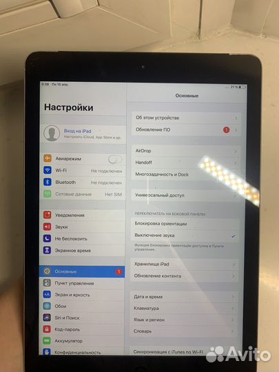 iPad Air 32gb рабочий Cellular