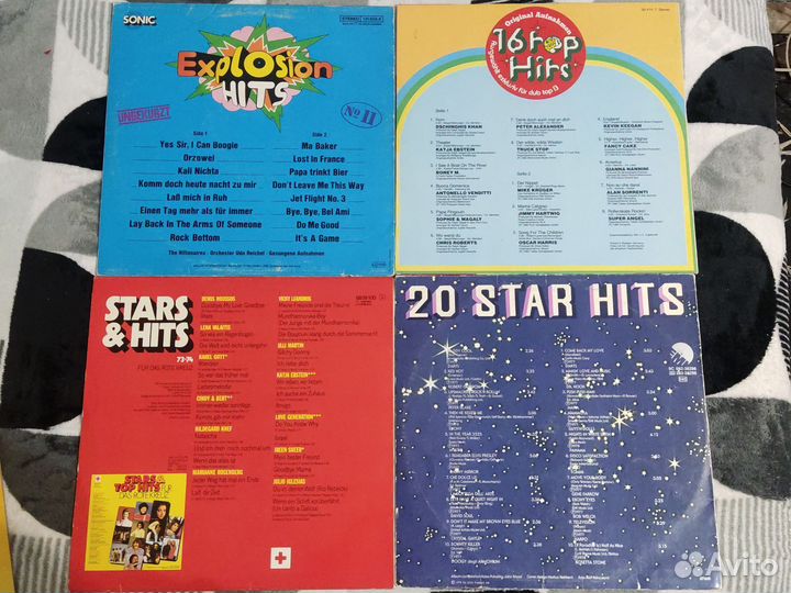 Пластинки сборники импорт 12шт