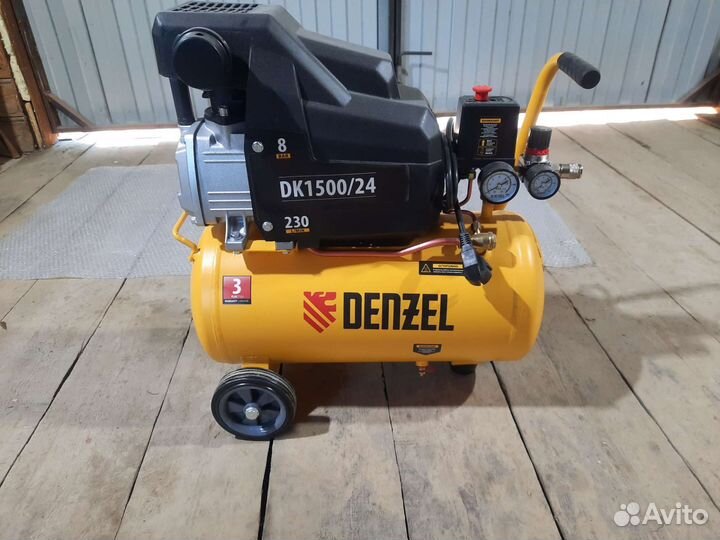 Компрессор воздушный denzel, DK1500/24 Х-PRO