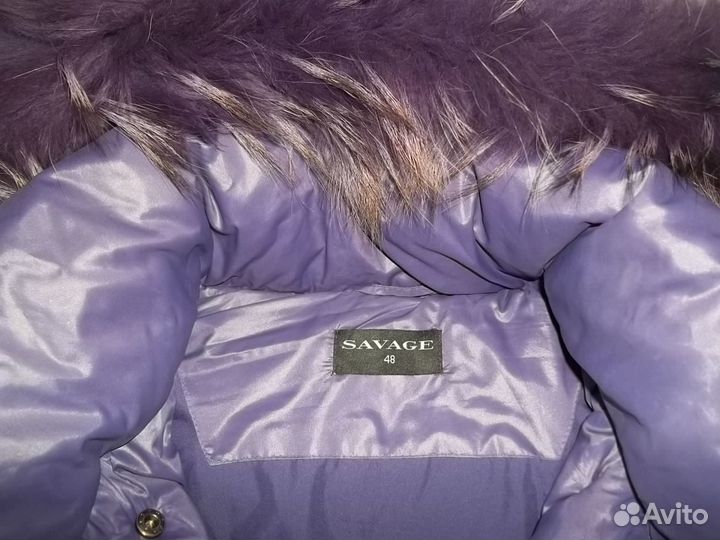 Пуховик savage / укороченный, р.48/170см б/у