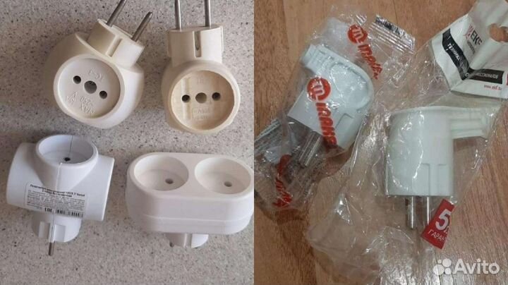 Тройники и вилки электрические