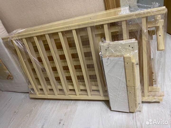 Детская кровать Алита с продольным маятником, ящик