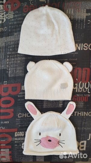 Шапочки для девочки 40- 42- 44