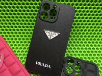 Чехол на iPhone 14 Pro Max Prada черный пластик