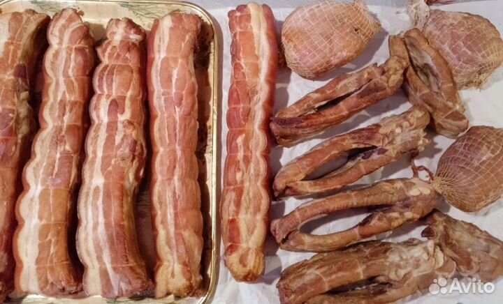 Копчёная грудинка. В наличие