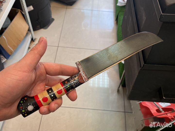 Узбекский нож пчак чер крас