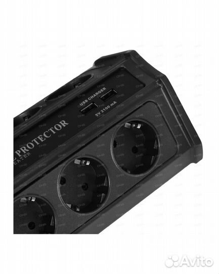 Сетевой фильтр Crown cmps-10 черный