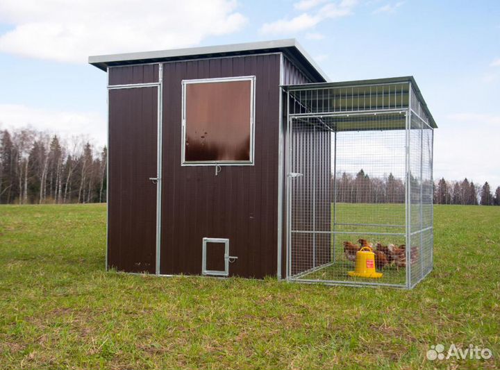 Выгул к курятнику теплоисухо на 45 кур