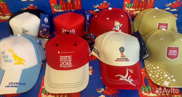 Оптовый лот. 8 кепок Fifa. Чемпионат мира 2018