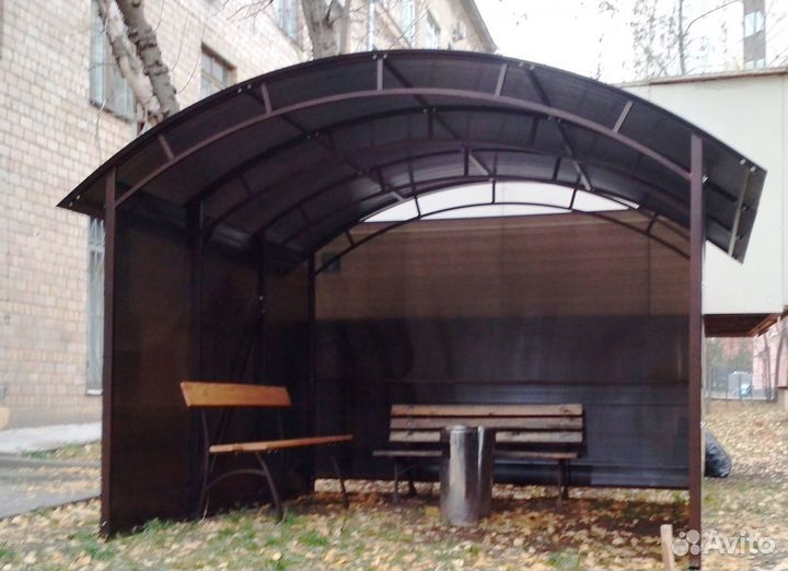 Навес курилка 