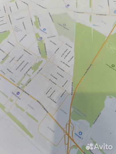 Карта Оренбурга