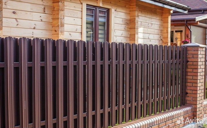 Шахматный штакетник