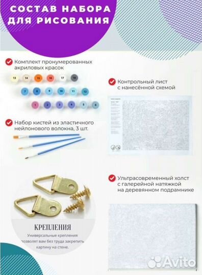 Картина по номерам новая