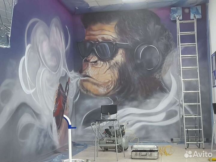 Граффити /Художественная роспись стен/аэрография