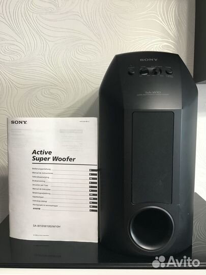 Sony sa w10 hot sale subwoofer