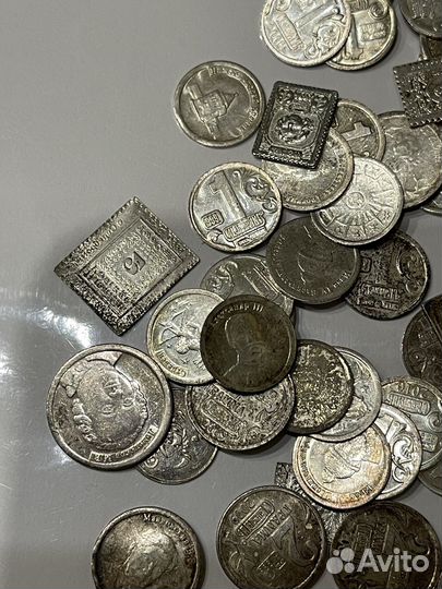 Водочные жетоны серебро 999 серебряные монеты