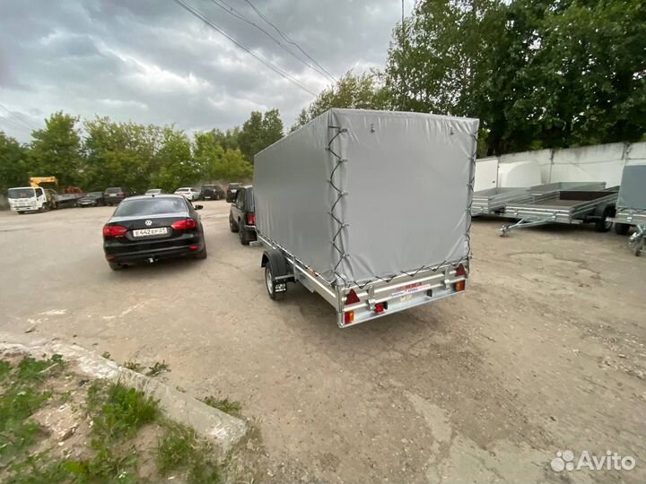 Прицеп 817717.022 для снегохода с тентом аэро 150
