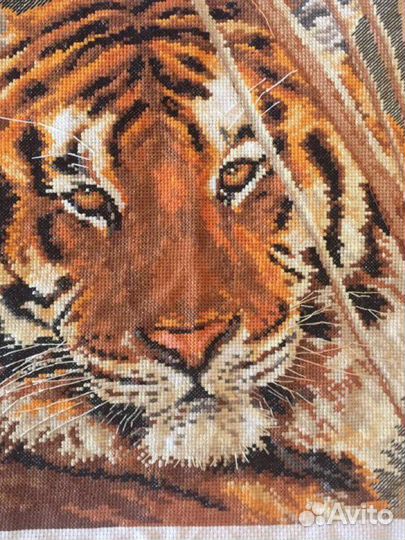 Вышитая картина «Тигр»