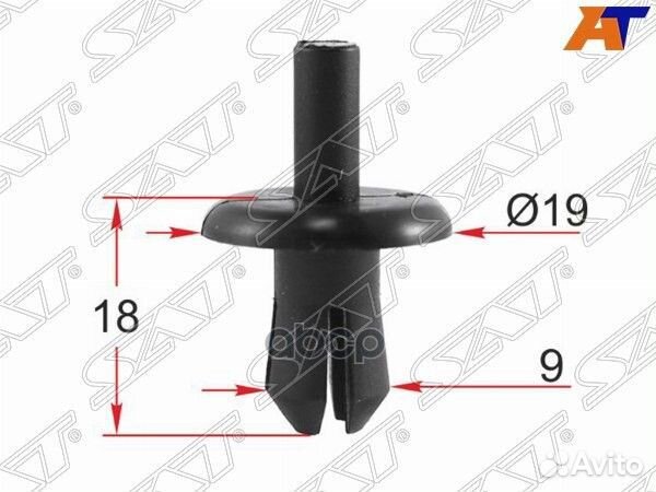 Клипса крепежная GM (1 шт.) ST-M12422 Sat