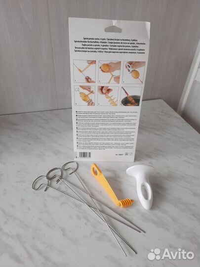 Нож для нарезки картофеля спиралью Tescoma