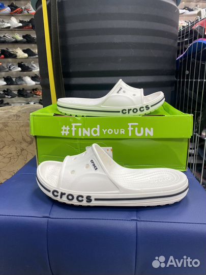 Шлепанцы Crocs белые